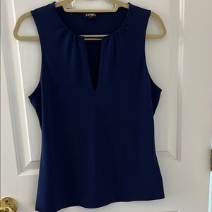Express Women's Navy Sleeveless Top. NWOT